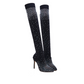 🌟49% KORTING🔥Dames overknee laarzen met glinsterende imitatiediamanten👠
