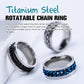Titanium Stalen Draaibare Kettingring