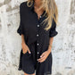 🔥2025 Vrouwen Fashion Street Casual Effen Shirt Lange Mouwen Set