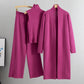 Herfst Mouwloos Vest ＆ Cardigan ＆ Broek 3-Delig Set