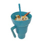 1000ml Stadionmok met rietje en kleurverandering