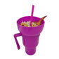 1000ml Stadionmok met rietje en kleurverandering