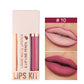 Waterdichte Matte Velours Vloeibare Lippenstift en Liner Set