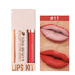 Waterdichte Matte Velours Vloeibare Lippenstift en Liner Set