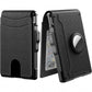 🔥Portemonnee voor mannen💖met Pop Up Aluminium Case Geldclip Slanke lederen sleuven creditcard houder RFID Blokkeren Bifold Minimalistische portemonnee
