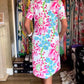 🌷💞Korte mouwen jurk met bloemenprint