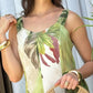 Weit geschnittener Damen-Jumpsuit mit trendigem Pflanzenprint