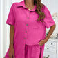 Dames Mode Set Van Effen Kleur Overhemd