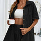 Dames Mode Set Van Effen Kleur Overhemd