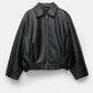 Dames Vintage Losse PU Leren Jas