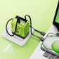 ⚡Snelle opladeradapter met intrekbare Type C-kabel en connecto