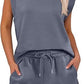 💕2025 Hot Sale 49% UIT🔥2025 Nieuwe Dames Cap Sleeve Crewneck Top & Drawstring Shorts 2-Delige Set