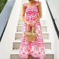 Vintage mouwloze jurken met print voor vrouwen