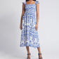 Vintage mouwloze jurken met print voor vrouwen