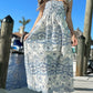 Vintage mouwloze jurken met print voor vrouwen