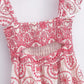 Vintage mouwloze jurken met print voor vrouwen