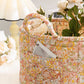 🌸 Draagbare Opvouwbare Opbergmand met Bloemenprint – Stoffen Mand