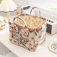 🌸 Draagbare Opvouwbare Opbergmand met Bloemenprint – Stoffen Mand