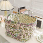 🌸 Draagbare Opvouwbare Opbergmand met Bloemenprint – Stoffen Mand