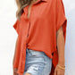 🔥Hete Uitverkoop 50% Korting💥Vrouwen Casual Button korte mouwen shirt met split Bottom Plain Gekleurde Tops