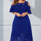 🌸 Off-Shoulder Damesjurk met Kanten Zoom – Elegante Uitstraling, Comfortabele Pasvorm & Perfect Voor Zomerse Dagen