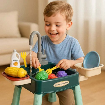 ⏳🔥65 korting voor een beperkte tijd tid🧒🏻 Interactieve speelgoedset met aanrecht voor kinderen