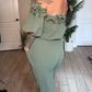👗 Elegante Off-Shoulder Jumpsuit Met Volantdetails – Comfortabel, Vrouwelijk & Flatterend