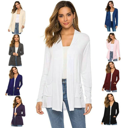 ? UITVERKOOP 49% KORTING?Casual lichtgewicht vest voor dames met lange mouwen