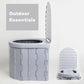 Draagbaar vouwtoilet voor buiten