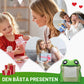 Leuke creatieve papieren doos in de vorm van een kikker