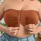 Strapless Ademend BH met Voorsluiting voor Grote Maten