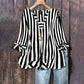 Gestreepte Blouse met V-Hals voor Dames