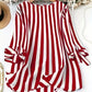 Gestreepte Blouse met V-Hals voor Dames