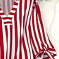 Gestreepte Blouse met V-Hals voor Dames