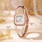✨Uitverkoop 50% Korting✨Minimalistisch Mode Vierkant Wijzerplaat Quartz Horloge💎⌚