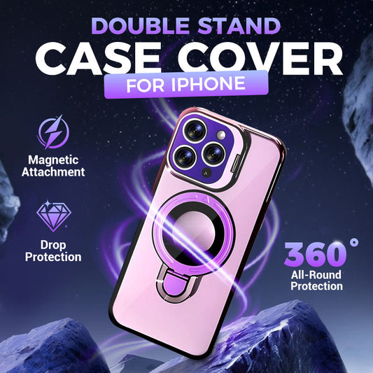 📱Best verkocht🔥Dubbele standaardhoes voor iPhone(🚀55% korting)