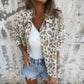 😍 [S-4XL] 🐆 Dames zachte casual luipaard bedrukt shirt💖