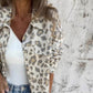 😍 [S-4XL] 🐆 Dames zachte casual luipaard bedrukt shirt💖