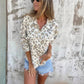 😍 [S-4XL] 🐆 Dames zachte casual luipaard bedrukt shirt💖