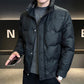 Trendy warme herenjas met zakken