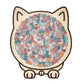 🎁Kerstuitverkoop 50% KORTING🎅 Houten katvormige puzzel van 135 stukjes Morandi-Color