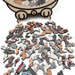 🎁Kerstuitverkoop 50% KORTING🎅 Houten katvormige puzzel van 135 stukjes Morandi-Color