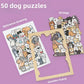 ⏳Tijdelijke aanbieding! 🧩Houten puzzel van 135 stukjes in gedempte tinten, met een kattenmotief.