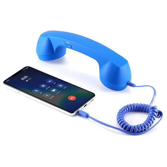 Vintage Retro Telefoonhoorn met Microfoon voor Mobiele Telefoon