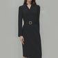 ✨Elegante nieuwe aanwinsten!💃Elegante V-hals slim-fit jurk voor dames