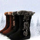 Dames snowboots tot halverwege de kuit met pluche rand