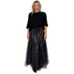 🎁Nieuw binnen 50% KORTING 👗 Dames top met glitter en tule rok set - een schitterende en elegante tweedelige set ✨