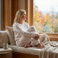 🎉Nieuwjaars Cadeau 50% KORTING!🧸 Dames pyjama set met hartjesprint: Zacht, ontspannend & perfect voor relaxte avonden