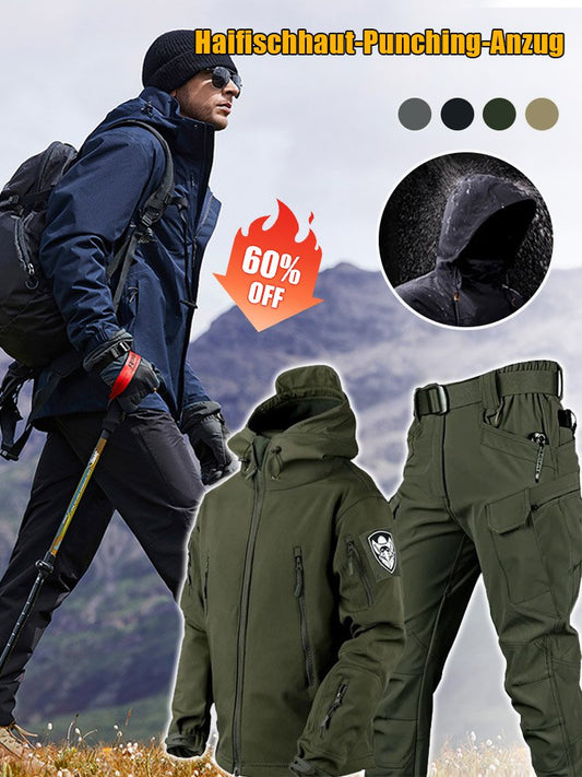 Outdoor gewatteerde dikke bokszak warme jas bergbeklimmerspak softshell jas