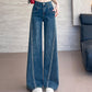 💥Nieuwe collectie 2026 – Damesjeans met wijde pijpen en strass-steentjes voor een slanker, sprankelend silhouet✨👖